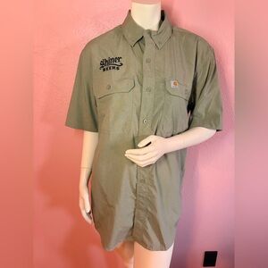 Carhartt Men's Olive Short Sleeve Shirt